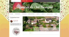 Desktop Screenshot of clos-normand.com